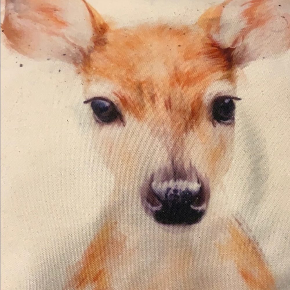 16x16 SPECKLED WHITE DEER PILLOWCASE